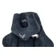 Кресло игровое геймерское Бюрократ VIKING KNIGHT LT27 FABRIC синий крестовина металл. Фото товара с разных ракурсов.