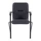 Кресло для приемных и переговорных  Samba CF-107, черный каркас, к/з черный, со, 533189. Фото товара с разных ракурсов.
