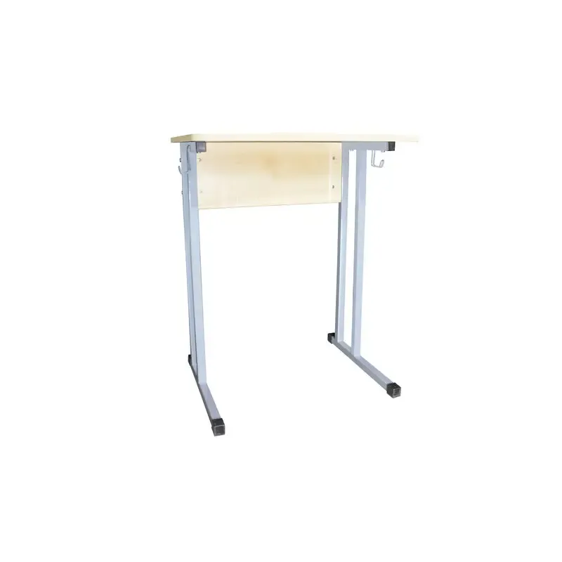 Стол-парта 1-местный нерегулируемый "Умник", 600х500х760 мм, рост 6, серый каркас, ЛДСП клён главное фото