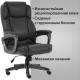 Кресло офисное  PREMIUM "Favorite EX-577", пружинный блок, рециклированная кожа, серое. Фото товара с разных ракурсов.