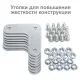 Стеллаж металлический  "MS KD-195/40-5", 1950х1000х400 мм, 5 полок, сборная стойка, 291119, S240BR244502. Фото товара с разных ракурсов.